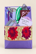 Purple journal gift with a clean background